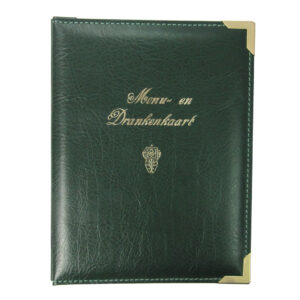 Menuboek A5 luxe groen