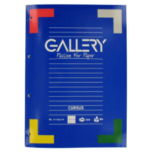 Schrijfblok A4 k.r. Gallery 100v, 80g 4r
