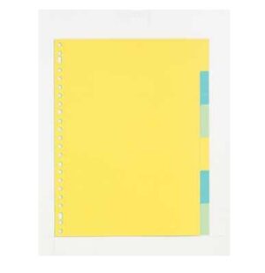 Tabblad A4 Classex 6 tabs 23 rings assor