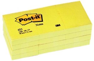 Post-it memoblok geel 38x51mm