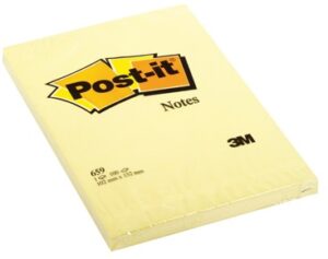 Post-it memoblok geel 102 x 152mm