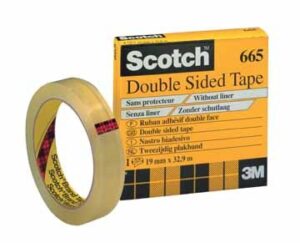 Scotch 665 dubbelzijdig tape 19mmx33mtr