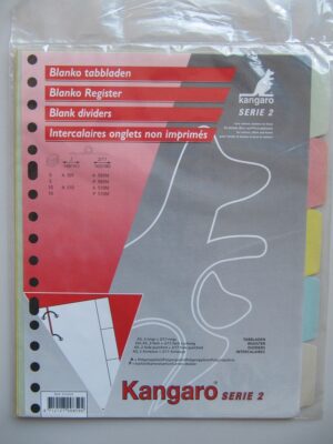 Tabblad A5 Kangaro  5 tab 17r karton kle