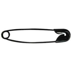 Veiligheidsspeld 38mm zwart (1000x)