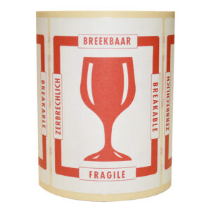 Waarschuwingsetiketten breekbaar