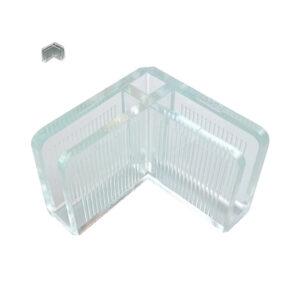 Glasverbinder 2-weg hoek