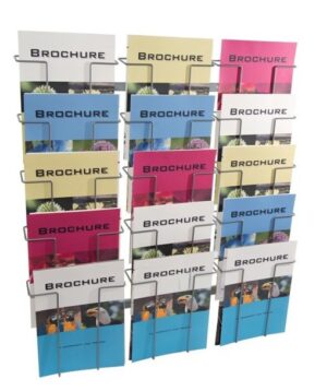 Folderhouder draad 15-vaks A4 wand