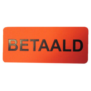 Etiketten BETAALD 20x50mm (500x)