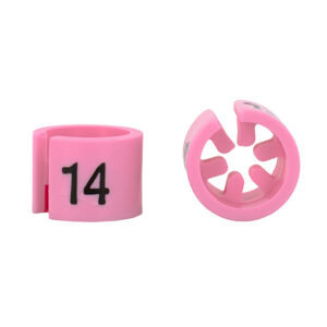 MB mini roze zwart maat 14 (100x)