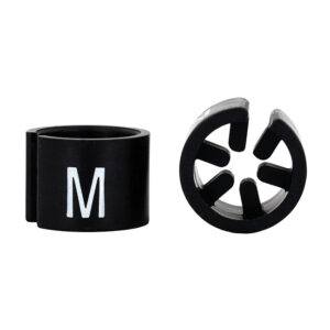 MB mini zwart wit M (25x)