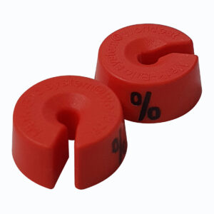 MB1 rood zwart procentteken (25x)