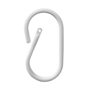 Klikring ovaal 50mm wit (100x)