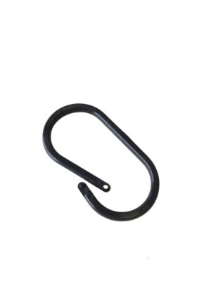 Klikring ovaal 50mm zwart (100x)