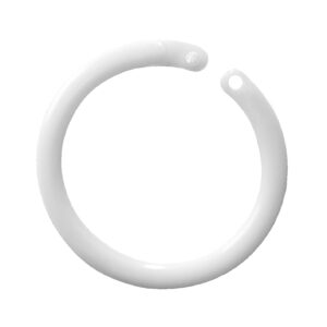 Klikring kunststof 15mm wit (100x)