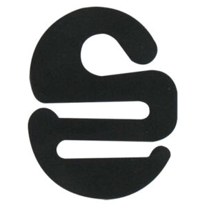 Stropdashouder zwart 26mm (25x)