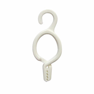 Universeelclip wit met haak en klem (1x)