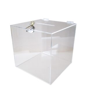 Visitekaartbox 250x250x250x3mm met slot