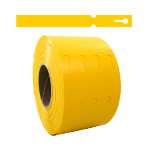 Sleufetiket 250x25mm geel, 2000 stuks