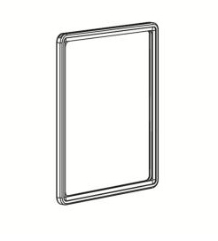 Prijskaartraam A5 blauw (RAL5005) (1x)