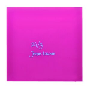 Magnetisch glasbord 35 x 35cm roze