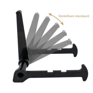 Universeelstandaard 1 arm 10cm zwart