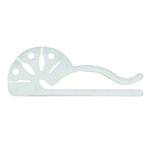 Prijskaartklem wit voor schoenen, 25