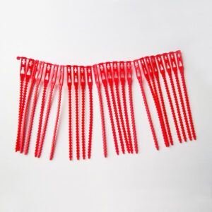 Rattenstaartsluiting 112mm rood (1000)