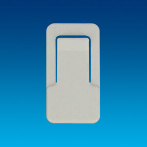 Kaartklem wit met kleefstrook (25x)