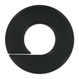 Zwarte maatring onbedrukt 9cm (1x)