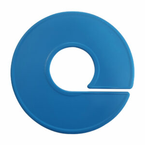 Maatring blauw 11cm onbedrukt (1x)