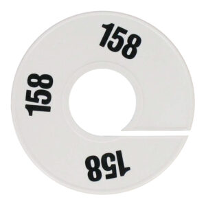 Maatring wit zwart maat 158