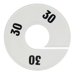 Maatring wit zwart maat 30