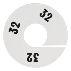 Maatring wit zwart maat 32