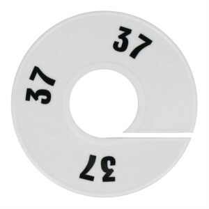 Maatring wit zwart maat 37