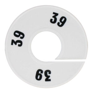 Maatring wit zwart maat 39