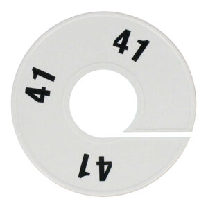 Maatring wit zwart maat 41