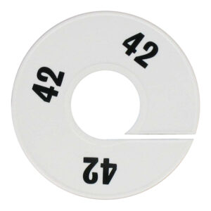 Maatring wit zwart maat 42