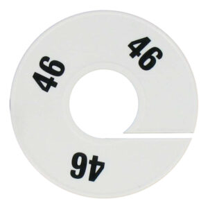 Maatring wit zwart maat 46