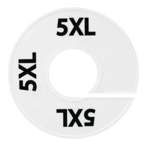 Maatring wit zwart maat 5XL