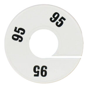 Maatring wit zwart maat 95