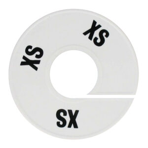 Maatring wit zwart maat XS