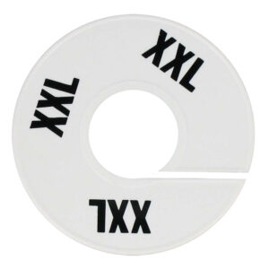 Maatring wit zwart maat XXL