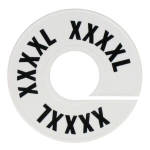 Maatring wit zwart maat XXXXL