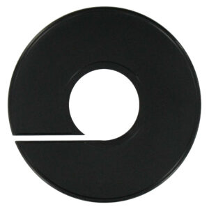 Maatring zwart 11cm onbedrukt (1x)