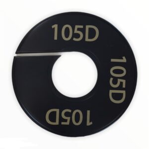 Maatring zwart goud 105D