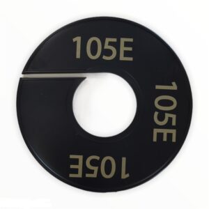 Maatring zwart goud 105E