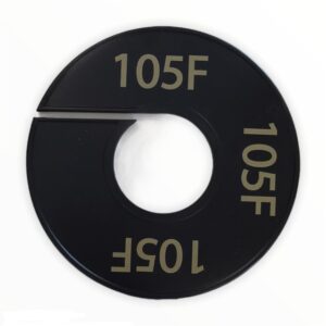 Maatring zwart goud 105F