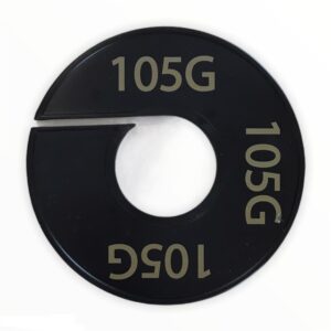 Maatring zwart goud 105G