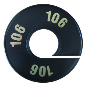 Maatring zwart goud 106