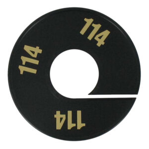 Maatring zwart goud 114